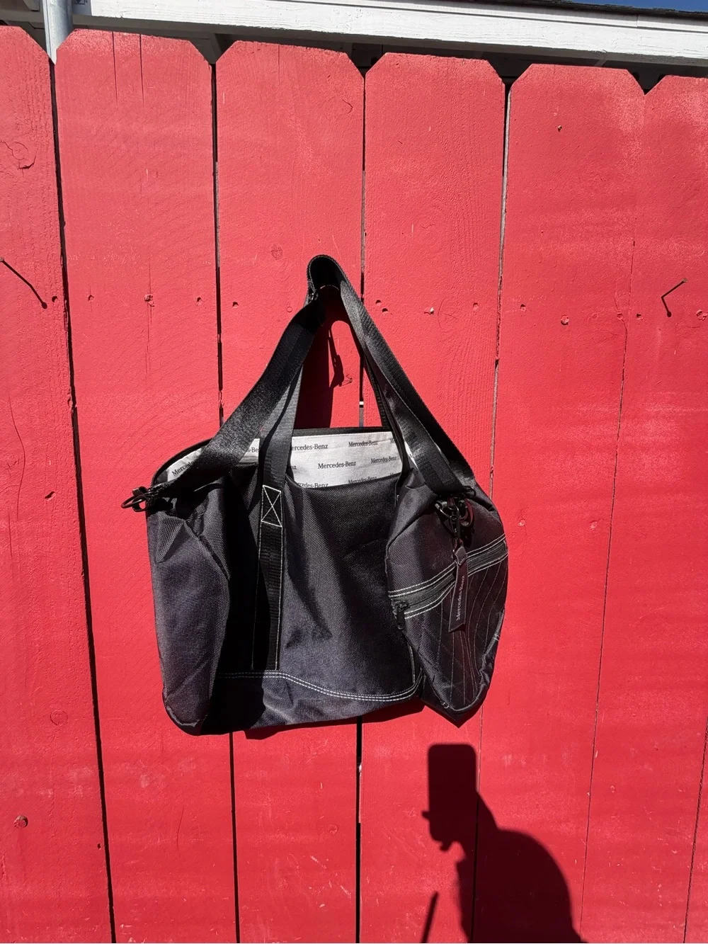 Mercedes Benz Black Mid size Weekender Duffle Bag
